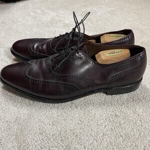 Allen Edmonds Marlow Shoes Mens Size 13 C Brown Leather Wingtip Brogue USA